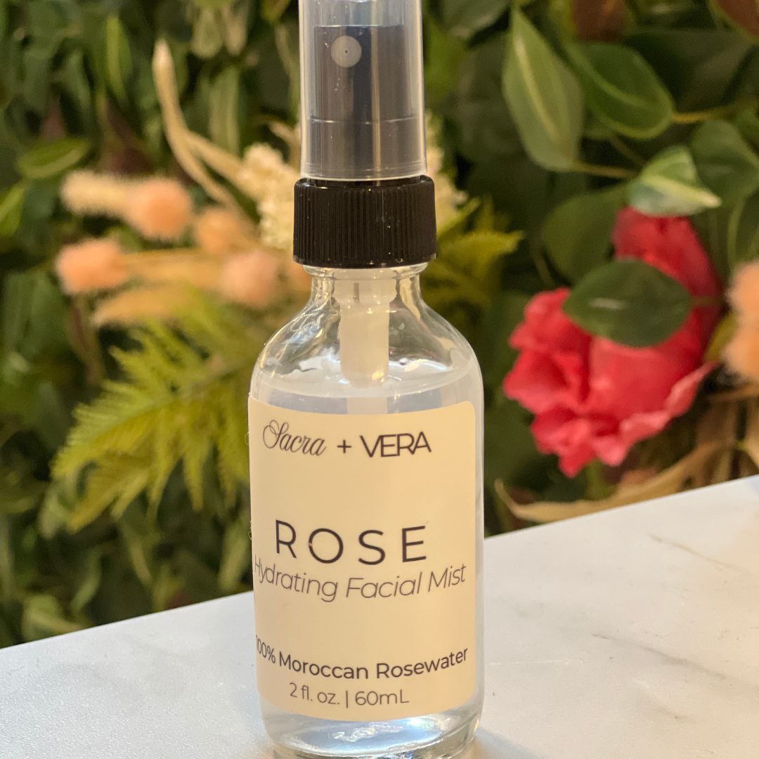100% Pure Moroccan Rose water Sacra + Vera 100% Pure Moroccan Rose water Sacra + Vera